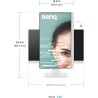 BenQ GW2486TC Moniteur de Bureau à Domicile 24" IPS 1080p, FHD, USB-C (Alimentation 65 W), 100 Hz, Eye-Care, Design Ergo, hub US