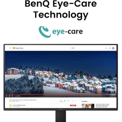 Benq moniteur gw2791e 27" 1080p fhd, 100 hz, ips, eye-care, hdmi, displayport, bordure ultra fine, certifié tuv, flicker-free, l