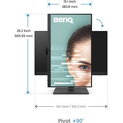 Benq gw2790t moniteur de bureau à domicile 27 pouces ips 1080p, 100 hz, design ergonomique, srgb 99%, vesa, hdmi, dp, b.i., low 