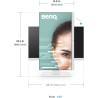 BenQ GW2786TC Moniteur de Bureau à Domicile 27" IPS 1080p, FHD, USB-C (Alimentation 65 W), 100 Hz, Eye-Care, Design Ergo, hub US