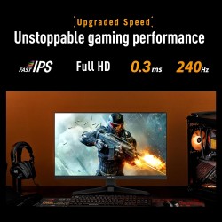 Moniteur Gaming ASUS TUF VG279QM5A – 27", Full HD, Fast-IPS, 240Hz, 0,3ms, G-Sync, FreeSync Premium, ELMB Sync, 99% sRGB, Displa