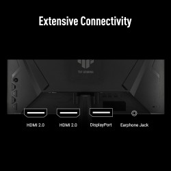 Moniteur Gaming ASUS TUF VG279QM5A – 27", Full HD, Fast-IPS, 240Hz, 0,3ms, G-Sync, FreeSync Premium, ELMB Sync, 99% sRGB, Displa