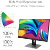 ASUS ProArt PA278QV Moniteur professionnel (pour l'édition d'images, WQHD, 100 % sRGB, 75 Hz, HDMI, DisplayPort, USB 3.0, ergono