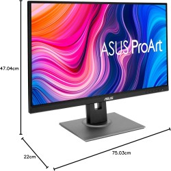 ASUS ProArt PA278QV Moniteur professionnel (pour l'édition d'images, WQHD, 100 % sRGB, 75 Hz, HDMI, DisplayPort, USB 3.0, ergono
