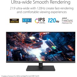ASUS ProArt PA348CGV - Ecran PC 34'' UWQHD - Dalle IPS - 120Hz - 2 ms - 3440x1440-300cd/m² - Display Port, 2X HDMI, 1xUSB-C 90W 