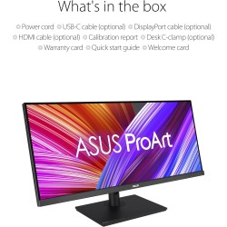 ASUS ProArt PA348CGV - Ecran PC 34'' UWQHD - Dalle IPS - 120Hz - 2 ms - 3440x1440-300cd/m² - Display Port, 2X HDMI, 1xUSB-C 90W 