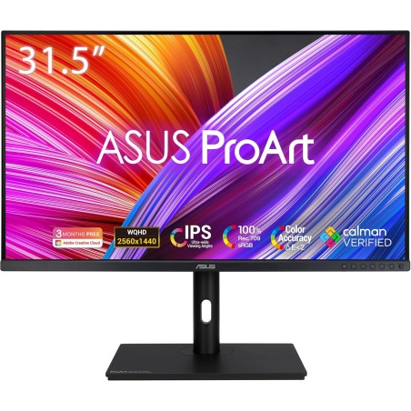 ASUS ProArt PA328QV - Ecran PC 32'' WQHD - Dalle IPS - 2560x1440-400cd/m² - Display Port, 2X HDMI, 4X USB 3.2-100% sRGB - 100% R
