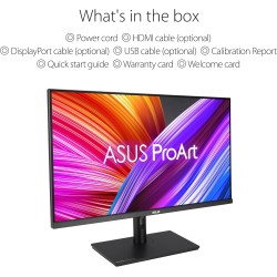 ASUS ProArt PA328QV - Ecran PC 32'' WQHD - Dalle IPS - 2560x1440-400cd/m² - Display Port, 2X HDMI, 4X USB 3.2-100% sRGB - 100% R