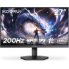 KOORUI Ecran PC Gamer 27 Pouces, Fast IPS 200Hz HDR 400 1ms, Gaming Ecran Ordinateur, DCI-P3 95% 350 nit, Adaptive-Sync,Compatib