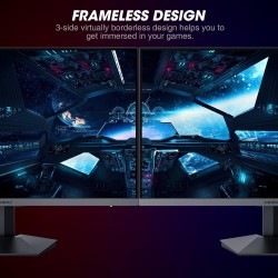 KOORUI Ecran PC Gamer 27 Pouces, Fast IPS 200Hz HDR 400 1ms, Gaming Ecran Ordinateur, DCI-P3 95% 350 nit, Adaptive-Sync,Compatib