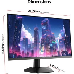 KOORUI Ecran PC Gamer 27 Pouces, Fast IPS 200Hz HDR 400 1ms, Gaming Ecran Ordinateur, DCI-P3 95% 350 nit, Adaptive-Sync,Compatib