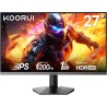 KOORUI 27 Pouces ecran pc Gamer, 200Hz 1ms Fast IPS, FHD Moniteur Adaptive Sync, Montage VESA 75 x 75 mm Possible, Inclinaison r