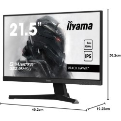 Iiyama g-master noir hawk, ips, 1920x1080@100hz, 1ms, 300cd/m², 1000:1, haut-parleurs, 1xhdmi, 1xdisplayport, usb hub (2x2.0), n