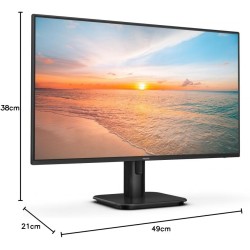 Philips 24E1N1100A - 24 Zoll Full HD Monitor, eingeb. Lautsprecher (1920x1080, 100 Hz, VGA, HDMI 1.4) Schwarz