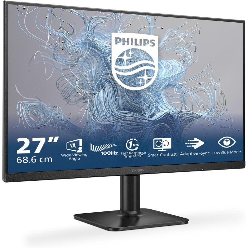 Philips 27E2N1100L - Moniteur Full HD 27 Pouces, synchronisation d'image Adayptive (1920x1080, 100 Hz, 1x D-Sub, 1x HDMI 1.4) No