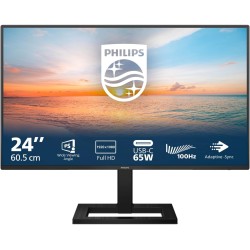 Philips 24e1n1300ae - moniteur fhd 234 pouces, 100 hz, ips, 1ms, alimentation usb-c, hauteur réglable, haut-parleurs, mode lowbl
