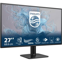 Philips 27E1N1200A - Moniteur Full HD 27 Pouces, 120 Hz, Adaptive Sync., Haut-parleurs (1920x1080, 1x D-Sub, 1x HDMI 1.4, 1x Dis