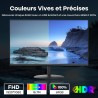 Minifire Écran PC 22 Pouces FHD (1920 x 1080), 120Hz, 107% sRGB, Mode Faible lumière Bleue, Angle de Vision de 178°, Design de M