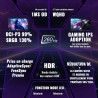 Minifire 27 Ecran PC Gamer,260Hz, Fast IPS Moniteur Gaming, QHD 2K 2560 x 1440p,1Ms, Écran Blanc, Freesync, 130% sRGB, HDR10, Fa