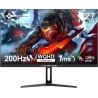 Minifire Moniteur de Jeu 27 Pouces, WQHD (2560×1440p) 200Hz 1ms (OD), Écran Fast IPS Adaptive Sync HDR, HDMI/DP VESA 100×100mm (
