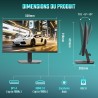 Minifire Écran Gaming 24 Pouces, 200Hz, 1ms, FreeSync, Full HD (1920x1080), Écran sans Bordure, Inclinaison Réglable, 300 Nits, 