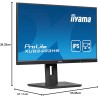 ecran iiyama XU2493HSU-B6 23.8" Prolite, Ultra Mince, IPS, 1920x1080 @100Hz, 1 ms, 250cd, HDMI/DP, Haut-parleurs, VESA, i-Style 