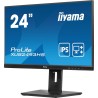 Iiyama Ecran 23,8'' Noir Dalle IPS Ultra Mince 16:9 1920x1080 0.5ms 100Hz 250 CD/m² HDMI DP HPs 15cm Pied réglable en Hauteur + 