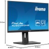 Iiyama Ecran 23,8'' Noir Dalle IPS Ultra Mince 16:9 1920x1080 0.5ms 100Hz 250 CD/m² HDMI DP HPs 15cm Pied réglable en Hauteur + 