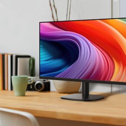 Amazon Basics Écran 24", FHD 1080p, Max 100 Hz, Compatible VESA, Haut-parleurs intégrés, Noir