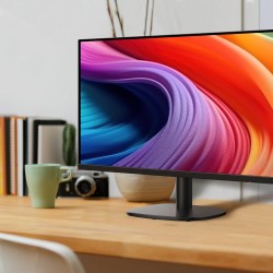 Amazon Basics Écran 27", FHD 1080p, Max 100 Hz, Compatible VESA, Haut-parleurs intégrés, Noir