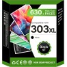 Encre 303XL 303 XL Cartouche d'encre Noire Remplacement Cartouche pour HP 303 303 XL Noir pour HP Envy Photo 6230 7134 6232 6220