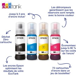 Epson ecotank 104 noir genuine ink bottle,single