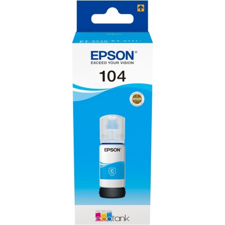 Epson EcoTank 104 Cyan Genuine Ink Bottle
