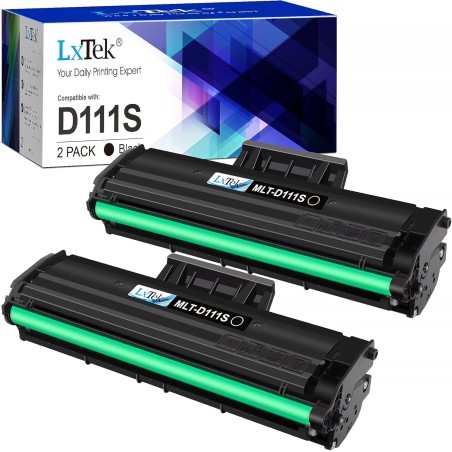LxTek MLT-D111S D111S D111L Compatible Cartouche de Toner Remplacement pour Samsung MLT-D111S D111L pour Xpress M2070W M2026W M2