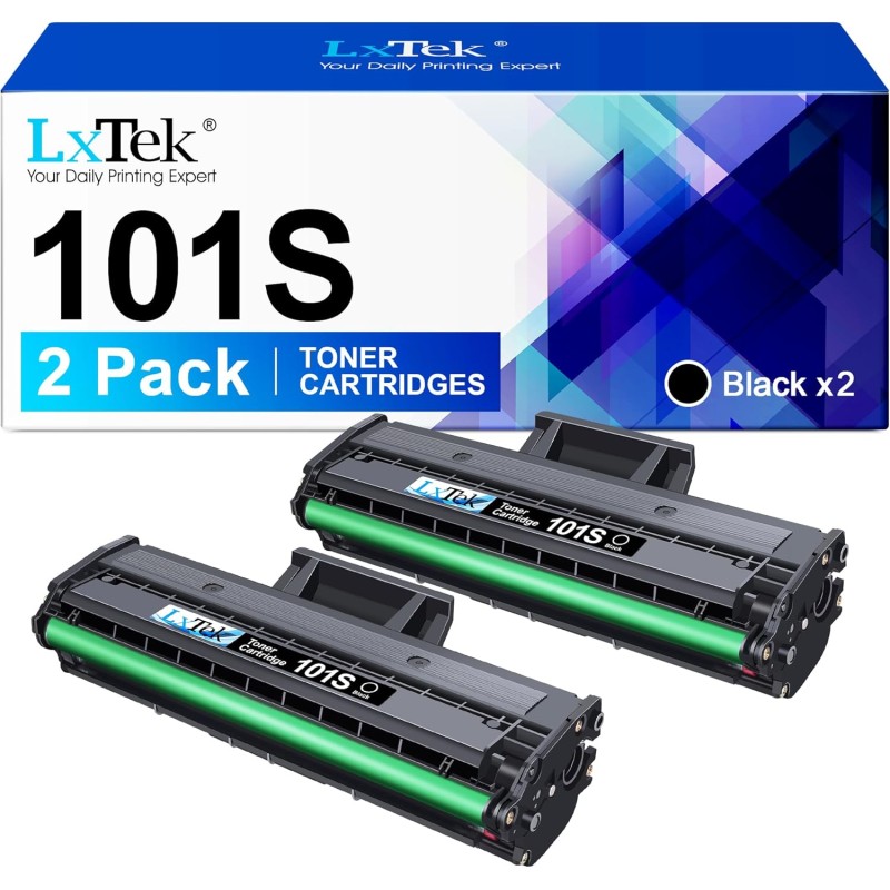 LxTek Compatible Cartouches de Toner Remplacement pour Samsung MLT-D101S pour ML-2160 ML-2165 ML-2165W ML-2168 SCX-3405W SCX-340