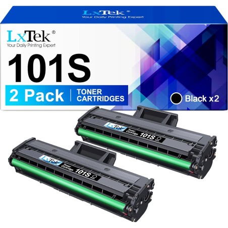 LxTek Compatible Cartouches de Toner Remplacement pour Samsung MLT-D101S pour ML-2160 ML-2165 ML-2165W ML-2168 SCX-3405W SCX-340