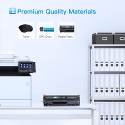 LxTek Compatible Cartouches de Toner Remplacement pour HP CE285A 85A pour LaserJet Pro P1102W P1102 M1132 M1217NFW M1212 M1212NF