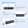 LxTek Compatible Cartouches de Toner Remplacement pour HP CE285A 85A pour LaserJet Pro P1102W P1102 M1132 M1217NFW M1212 M1212NF