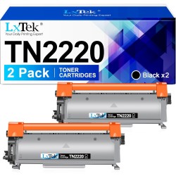 LxTek Compatible Cartouche de Toner Remplacement pour Brother TN2220 TN2010 pour MFC-7360N DCP-7055 HL-2130 MFC-7460DN HL-2240 H