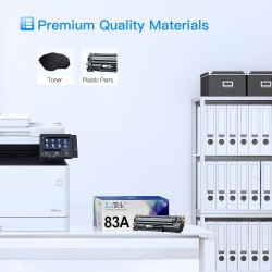 LxTek 83A Cartouches de Toner Compatible pour HP Laserjet Pro M201dw M201n MFP M225dn M127fp M127fs (1 Pack)