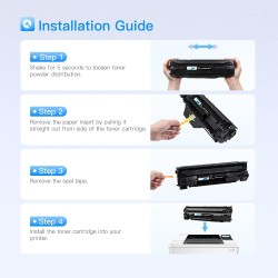 LxTek 83A Cartouches de Toner Compatible pour HP Laserjet Pro M201dw M201n MFP M225dn M127fp M127fs (1 Pack)