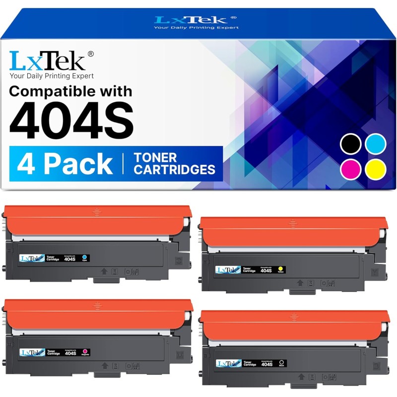 LxTek Compatible Cartouches de Toner Remplacement pour Samsung P404C CLT 404S CLT-K404S CLT-P404C CLT-P404S pour Xpress SL C480 
