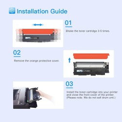 LxTek Compatible Cartouches de Toner Remplacement pour Samsung P404C CLT 404S CLT-K404S CLT-P404C CLT-P404S pour Xpress SL C480 