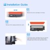 LxTek Compatible Cartouches de Toner Remplacement pour Samsung P404C CLT 404S CLT-K404S CLT-P404C CLT-P404S pour Xpress SL C480 