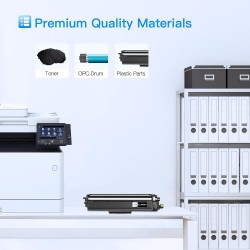 LxTek TN247 Compatible Toner Remplacement pour Brother TN 247 TN 243 TN-243BK pour Brother DCP-L3550CDW DCP-L3510CDW MFC-L3750CD