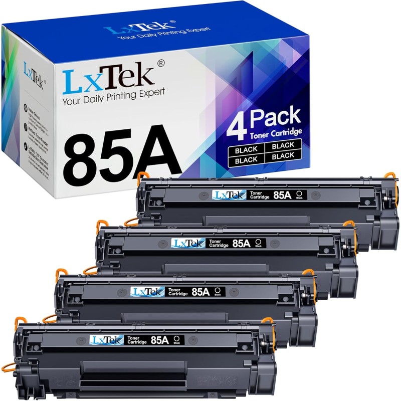 LxTek Compatible Cartouches de Toner Remplacement pour HP CE285A 85A pour Laserjet Pro P1102W P1102 M1132 M1217NFW M1212 M1212NF