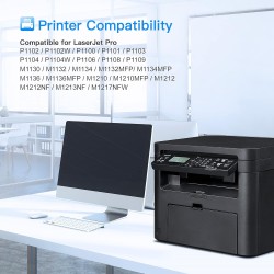 LxTek Compatible Cartouches de Toner Remplacement pour HP CE285A 85A pour Laserjet Pro P1102W P1102 M1132 M1217NFW M1212 M1212NF