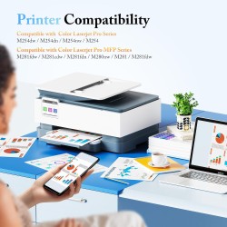 LxTek 203X Cartouche de Toner Compatible pour HP 203X 203A CF540X CF540A pour Color Laserjet Pro MFP M281fdw M254dw MFP M281fdn 