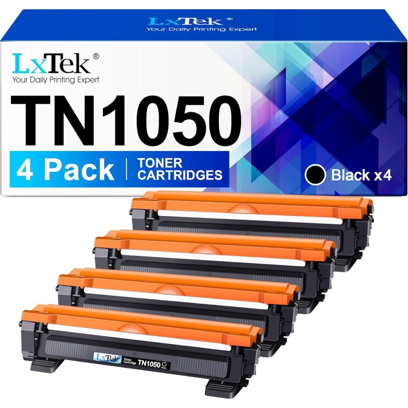 LxTek TN1050 Toner Compatible pour Brother TN-1050 TN1050 pour HL-1110 DCP-1510 DCP-1610W MFC-1910W HL-1112 HL-1210W HL-1212W DC