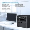 LxTek TN1050 Toner Compatible pour Brother TN-1050 TN1050 pour HL-1110 DCP-1510 DCP-1610W MFC-1910W HL-1112 HL-1210W HL-1212W DC